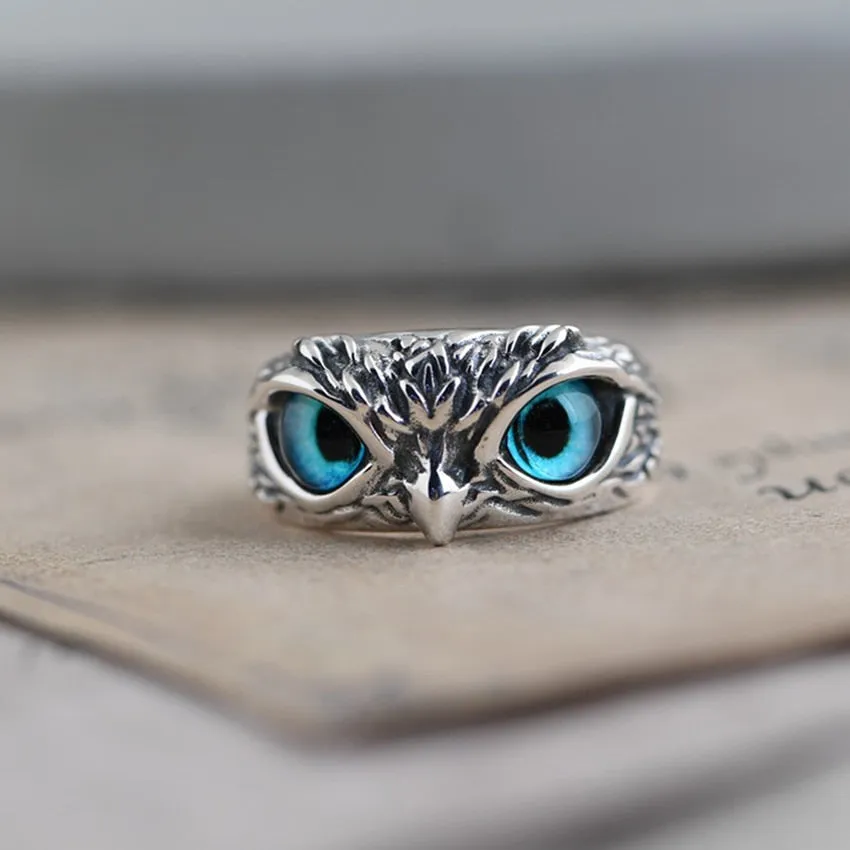 Vintage Punk Owl Ring