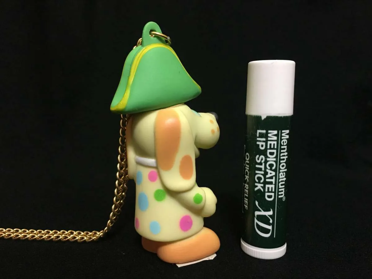 Vintage Tondeke Butchi Sofubi Pendant Retro Clover Soft Vinyl Figure Necklace