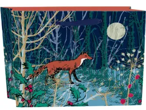 Winter's Tale Fox Large Landscape Gift Bag