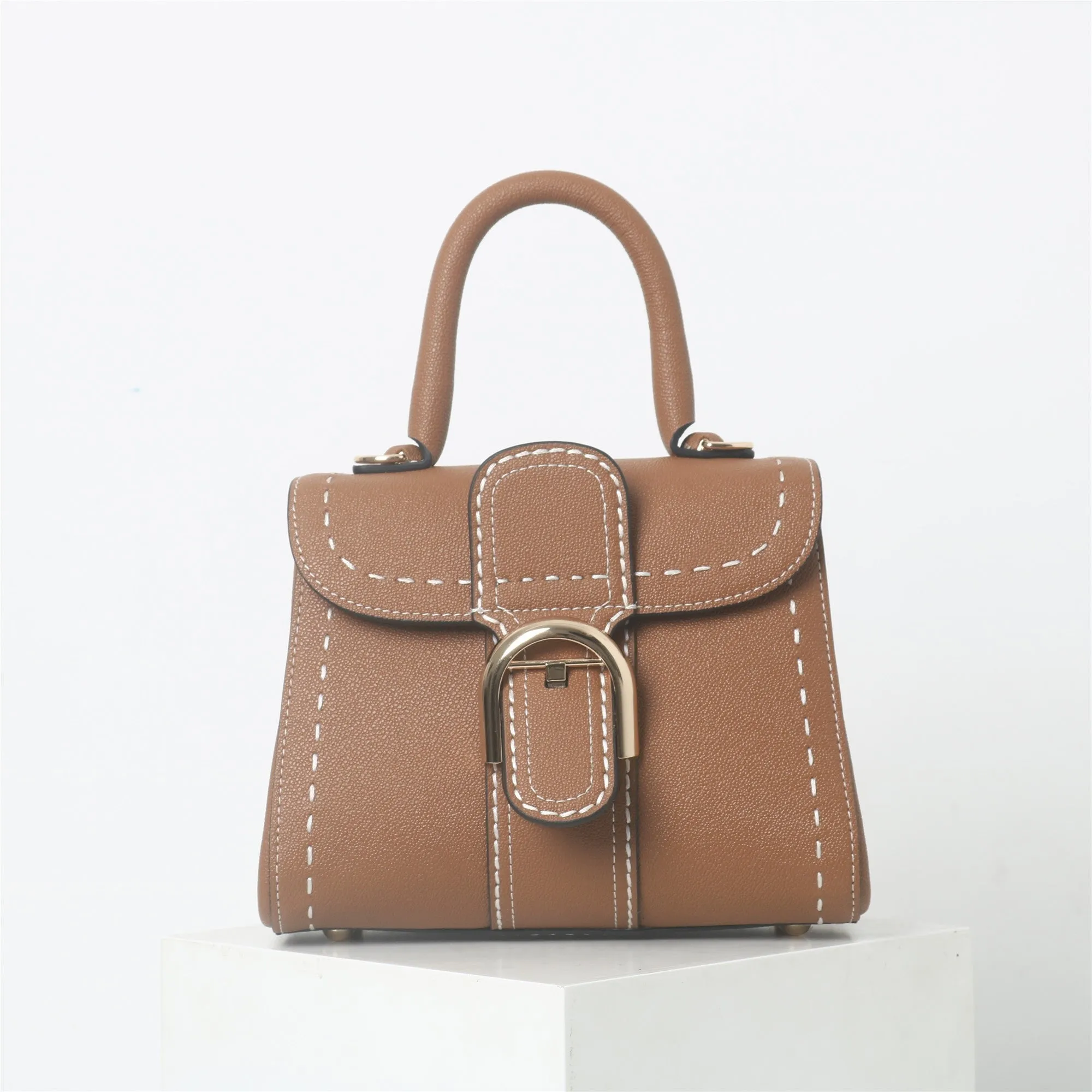 Womens Leather Top Handle Cross Body Bag